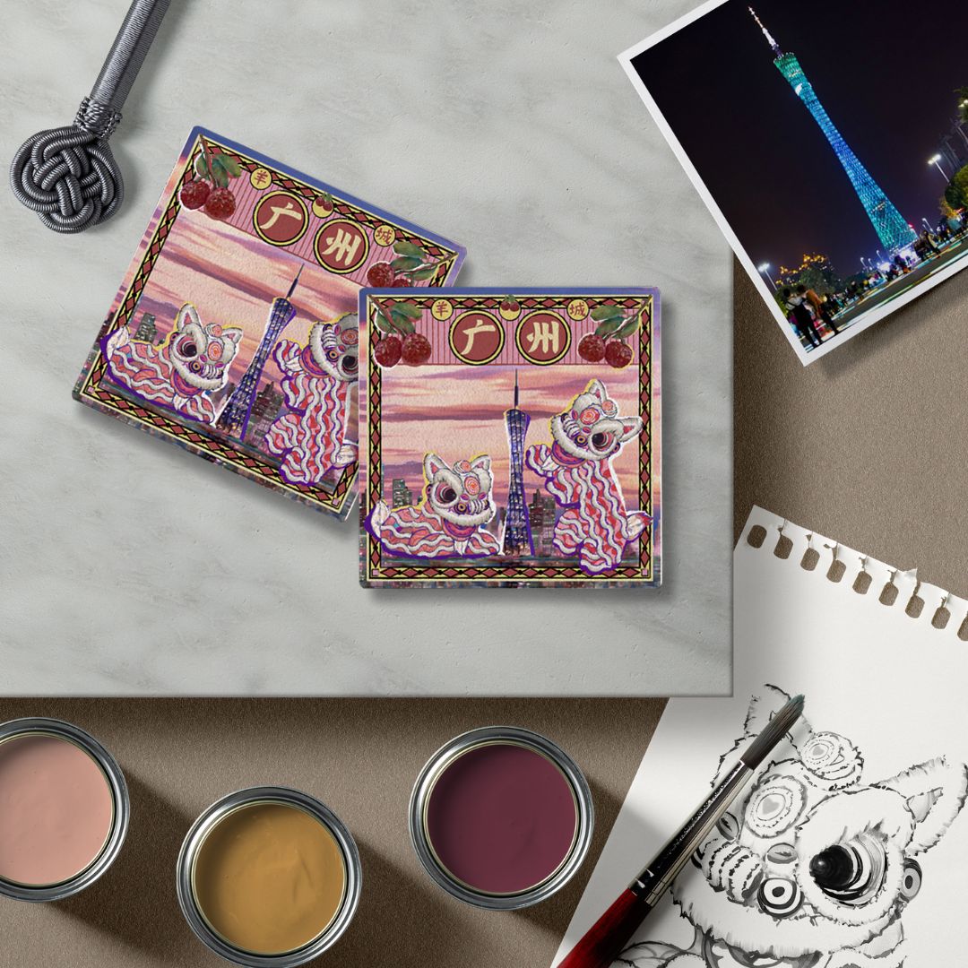 JDF X Guangzhou Bookstore Ceramic Fridge Magnet