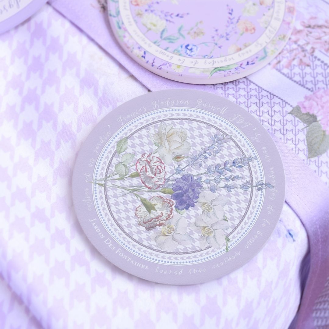 Secret Violet Garden Ceramic Coaster