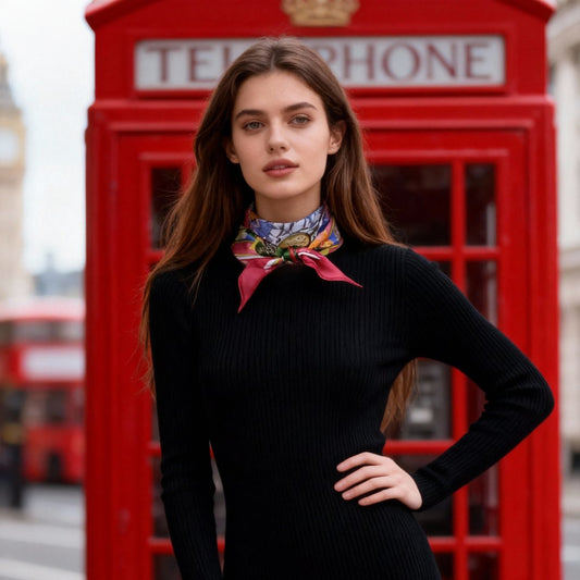 Wonderful Adventure Dream Pink Tuo Watch Diamond Silky Scarf