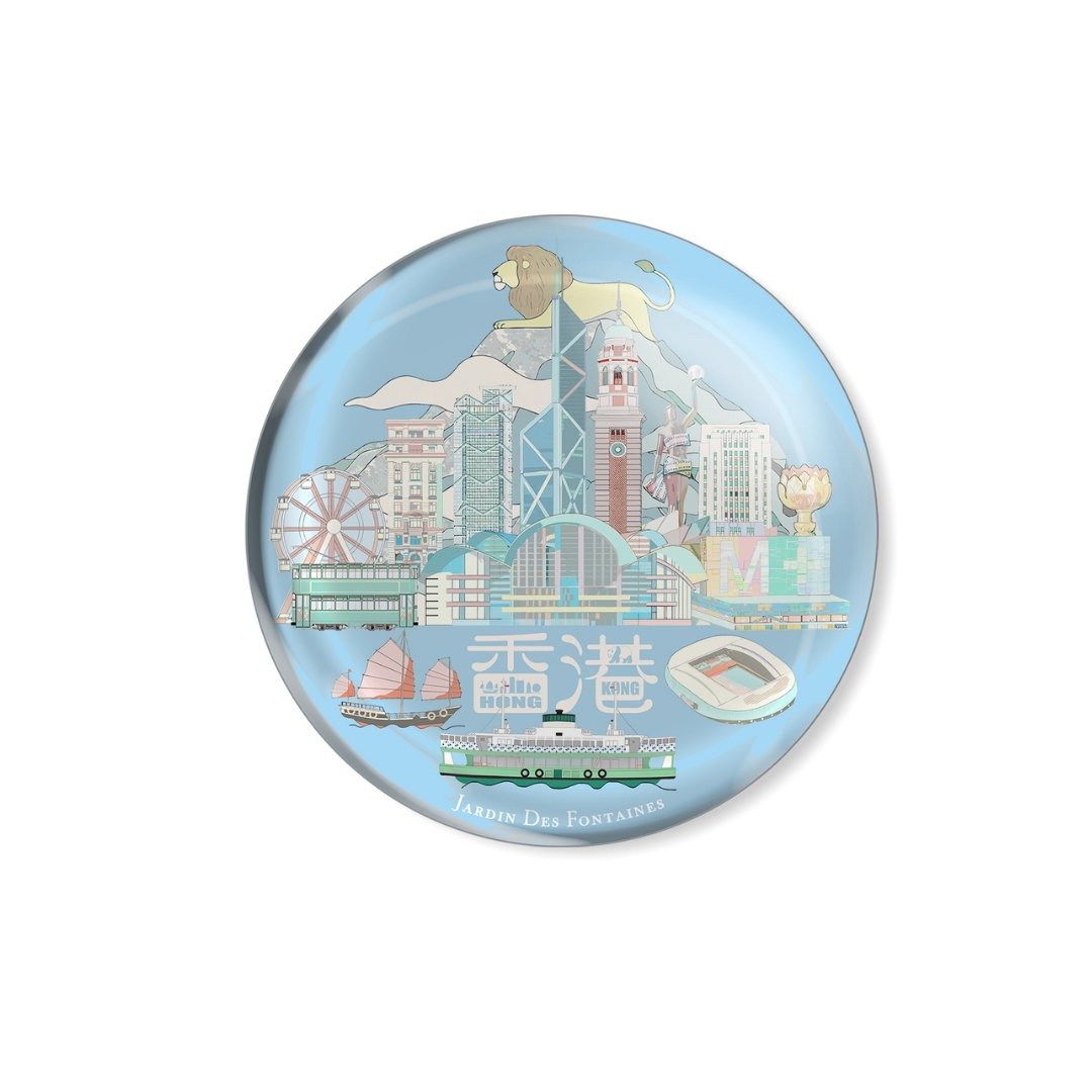 Lion Rock Crystal Fridge Magnet