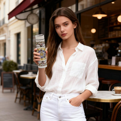 Wonderful Adventure Dream Blue Argyle Vacuum Bottle (500ml)