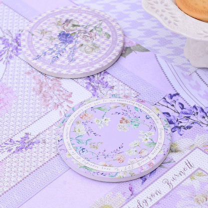 Secret Violet Garden Ceramic Coaster
