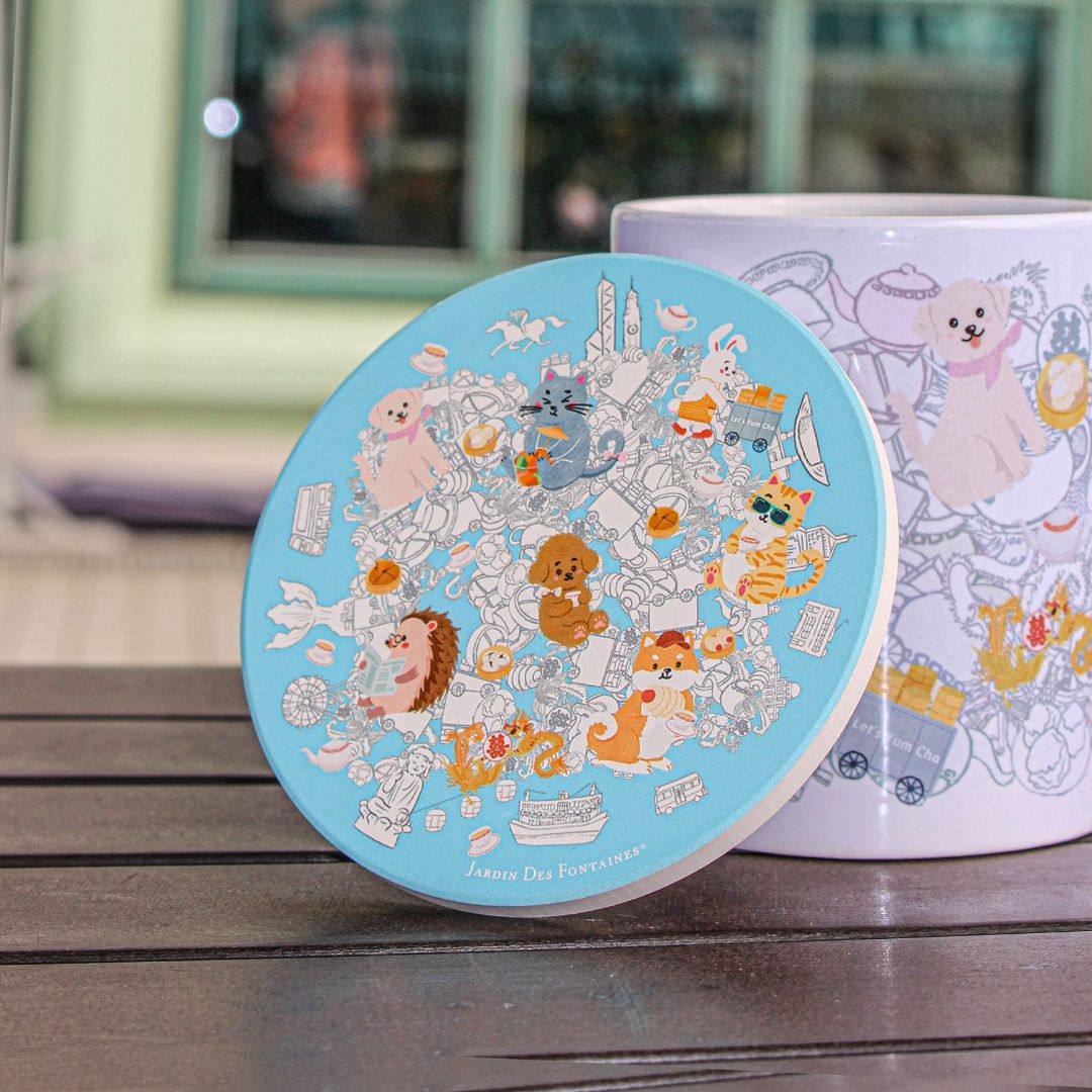 Let's Yum Cha Ceramic Coaster