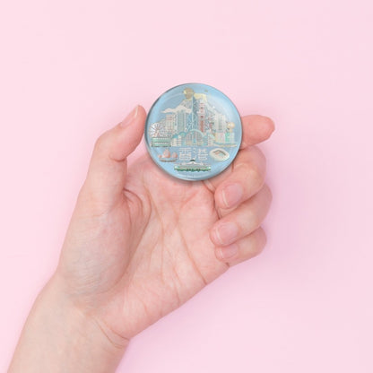 Lion Rock Crystal Fridge Magnet