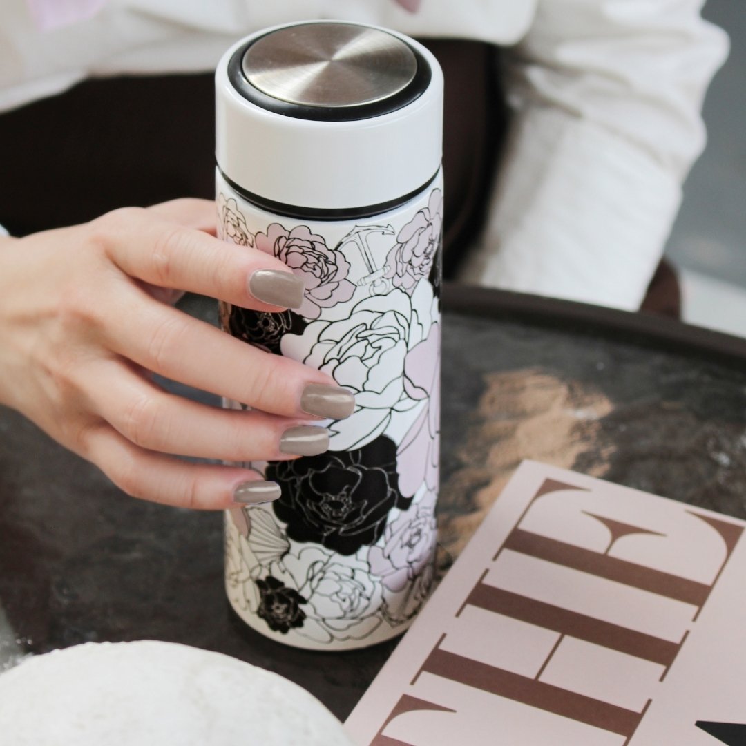 Classy and Fabulous Peony Vacuum Bottle (360ml)