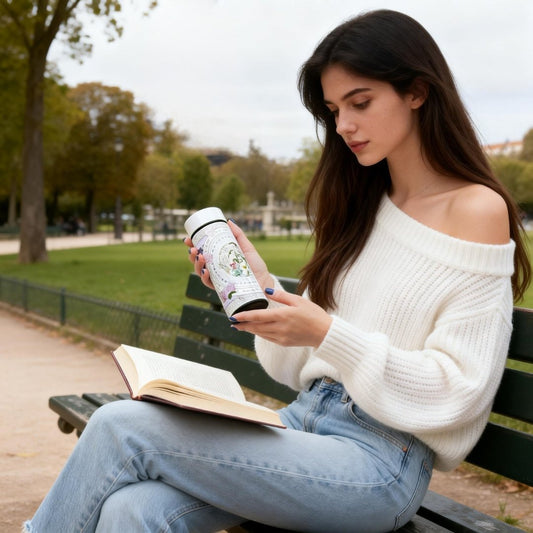 Secret Violet Garden Hydrangea Vacuum Bottle (360ml)