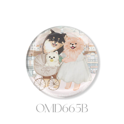 Oh My Dog Crystal Fridge Magnet