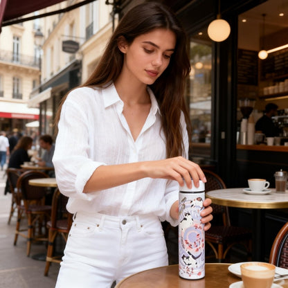 Yogis Cat and Flower Cat Crown Vacuum Bottle (500ml)