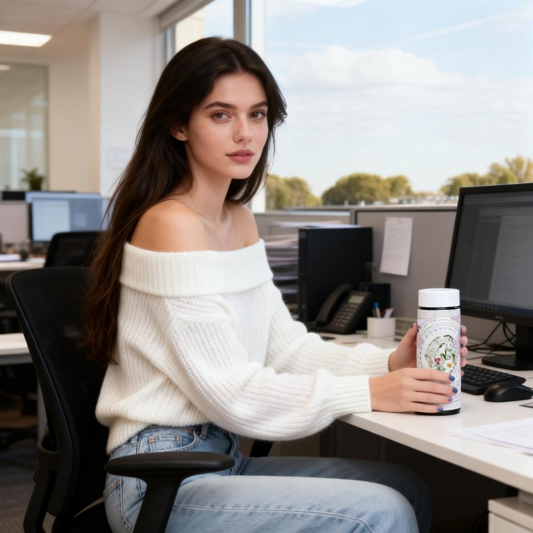 Secret Violet Garden Hydrangea Vacuum Bottle (360ml)