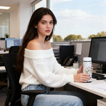 Secret Violet Garden Hydrangea Vacuum Bottle (360ml)