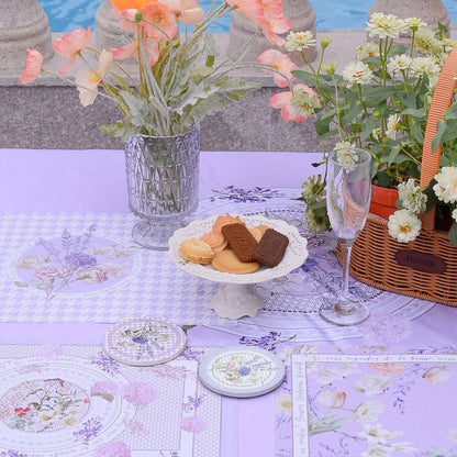 Secret Violet Garden Ceramic Coaster