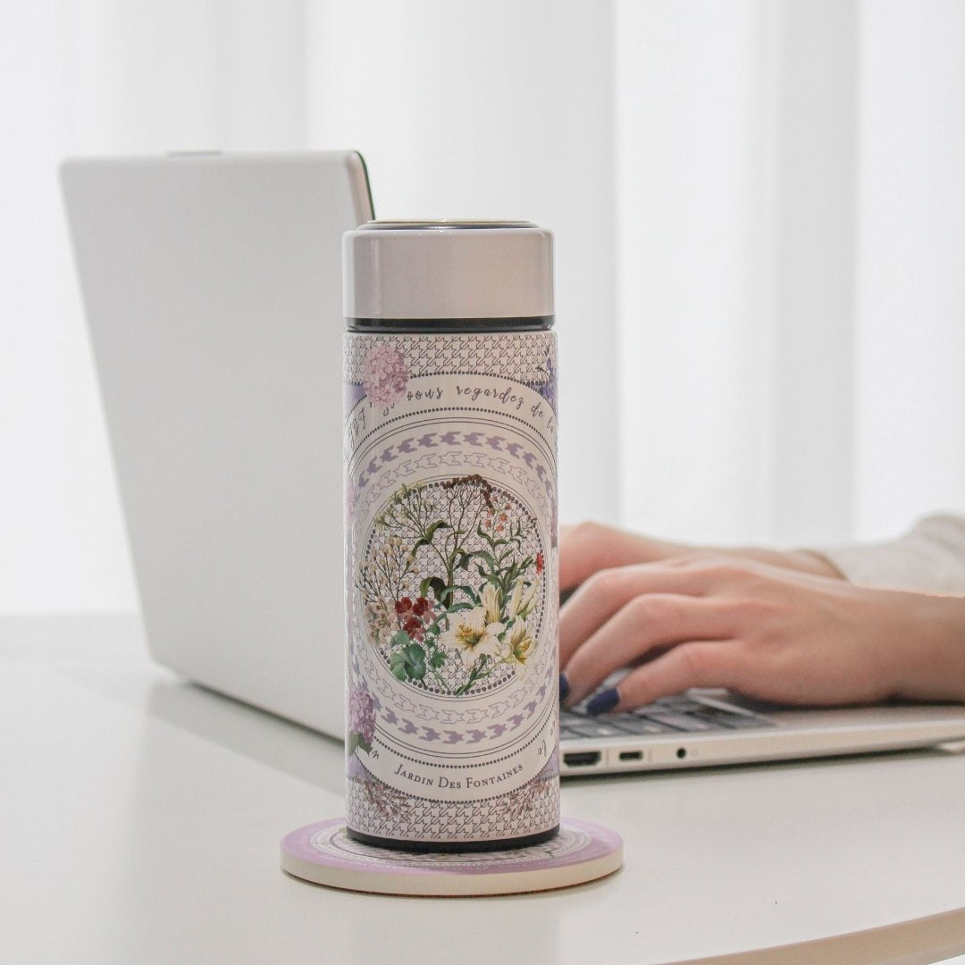 Secret Violet Garden Hydrangea Vacuum Bottle (360ml)