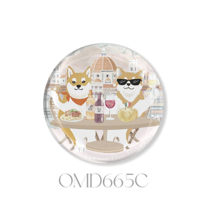 Oh My Dog Crystal Fridge Magnet