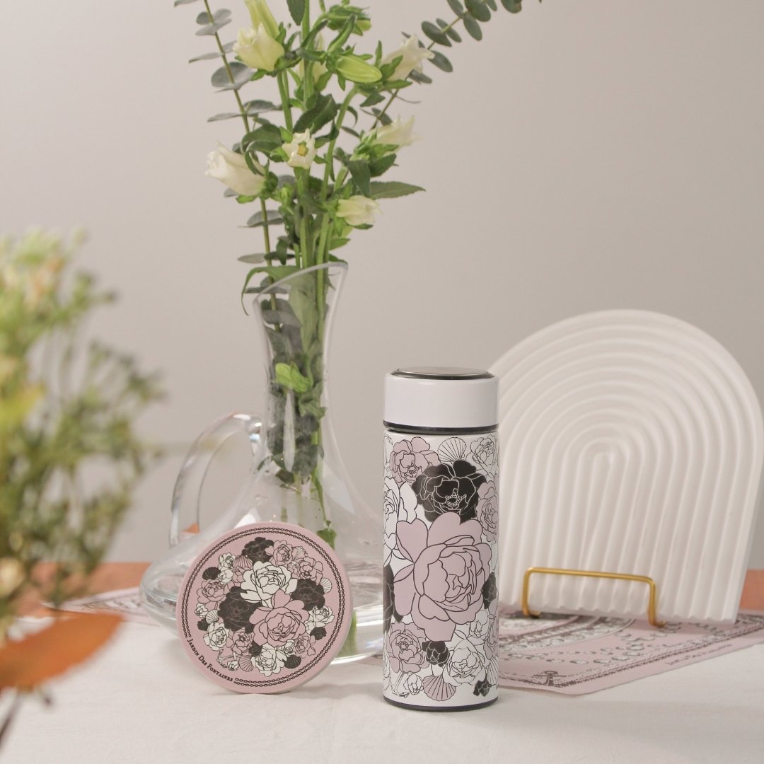 Classy and Fabulous Peony Vacuum Bottle (360ml)