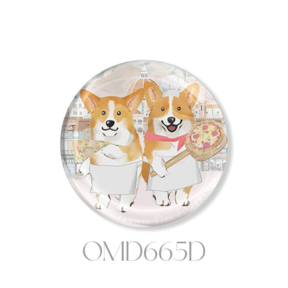 Oh My Dog Crystal Fridge Magnet