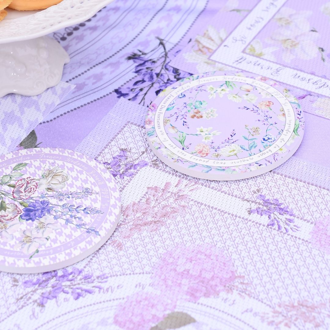Secret Violet Garden Ceramic Coaster