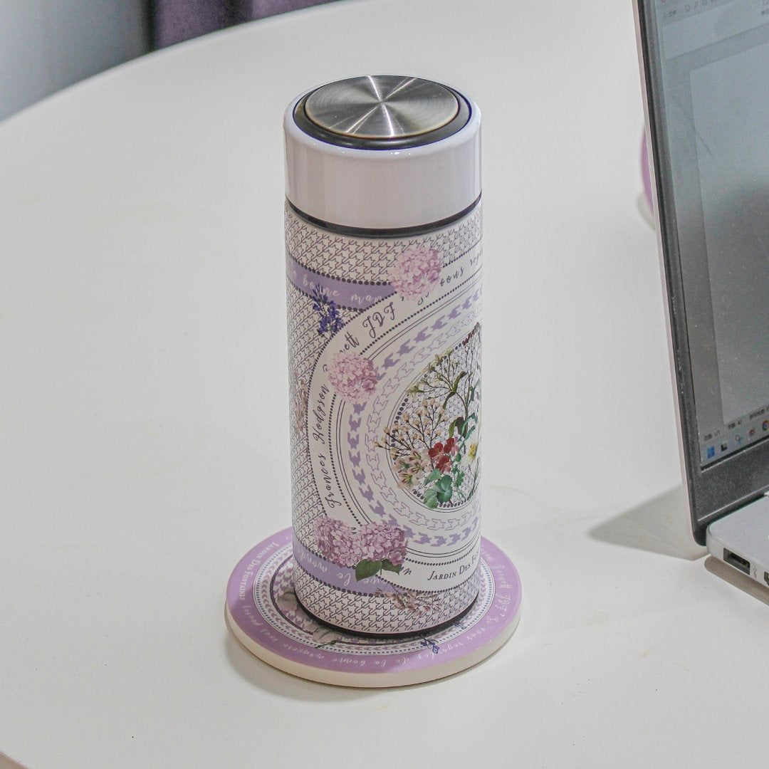 Secret Violet Garden Hydrangea Vacuum Bottle (360ml)