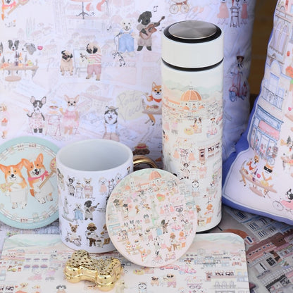 Oh My Dog Florence & Dogs Vacuum Bottle (500ml)