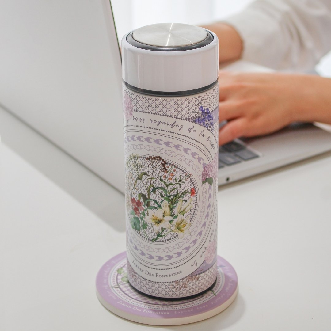 Secret Violet Garden Hydrangea Vacuum Bottle (360ml)