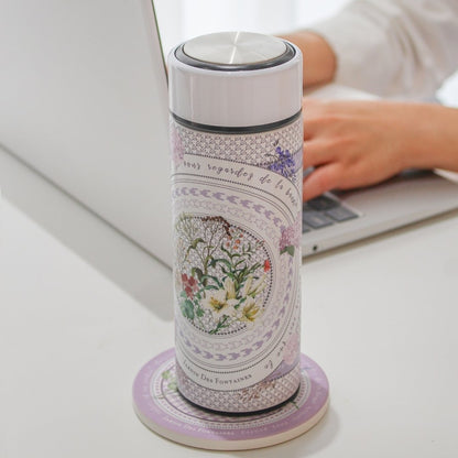 Secret Violet Garden Hydrangea Vacuum Bottle (360ml)