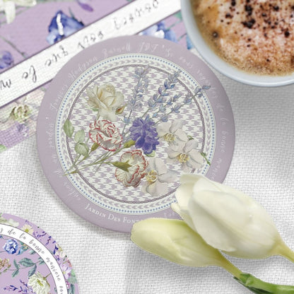 Secret Violet Garden Ceramic Coaster