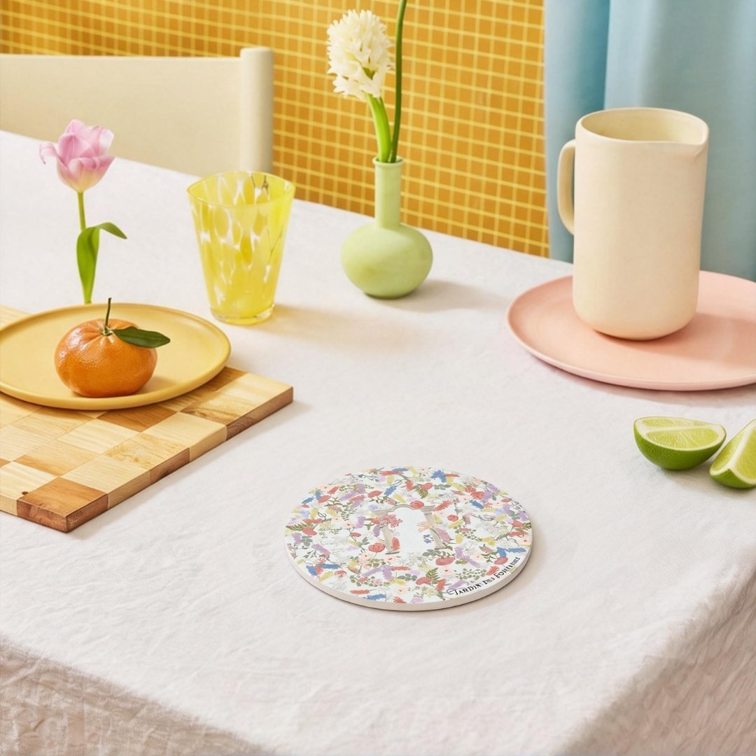 Venus Garden of Love Ceramic Coaster