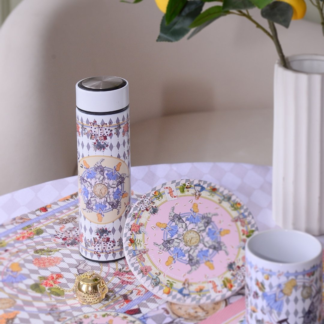 Wonderful Adventure Dream Blue Argyle Vacuum Bottle (500ml)