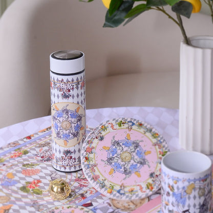 Wonderful Adventure Dream Blue Argyle Vacuum Bottle (500ml)