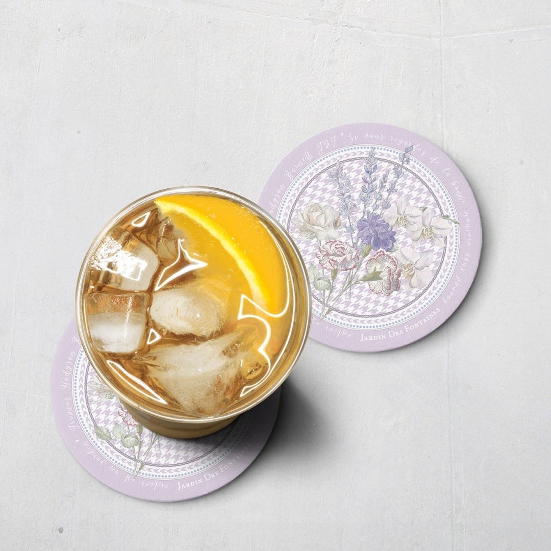 Secret Violet Garden Ceramic Coaster