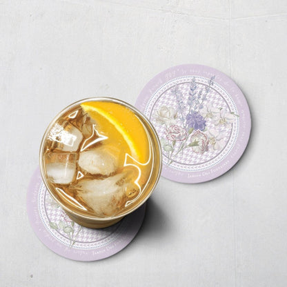 Secret Violet Garden Ceramic Coaster