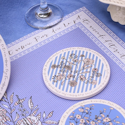 Wild Blue Yonder De Cerisier Ceramic Coaster