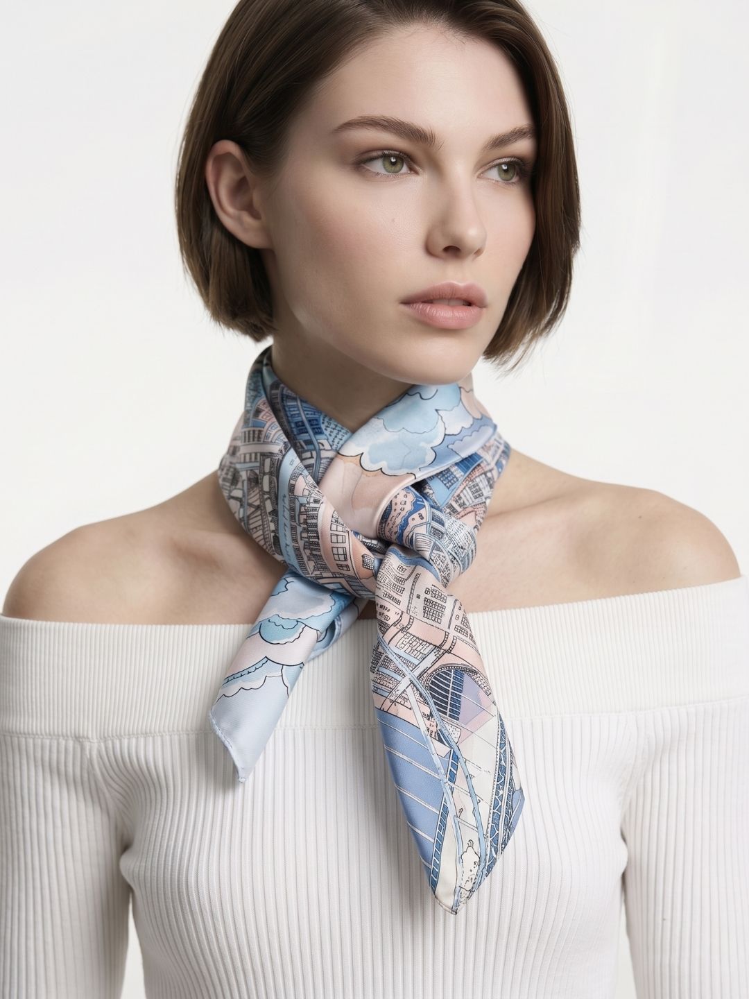 London Elegance Silky Scarf (90cm)