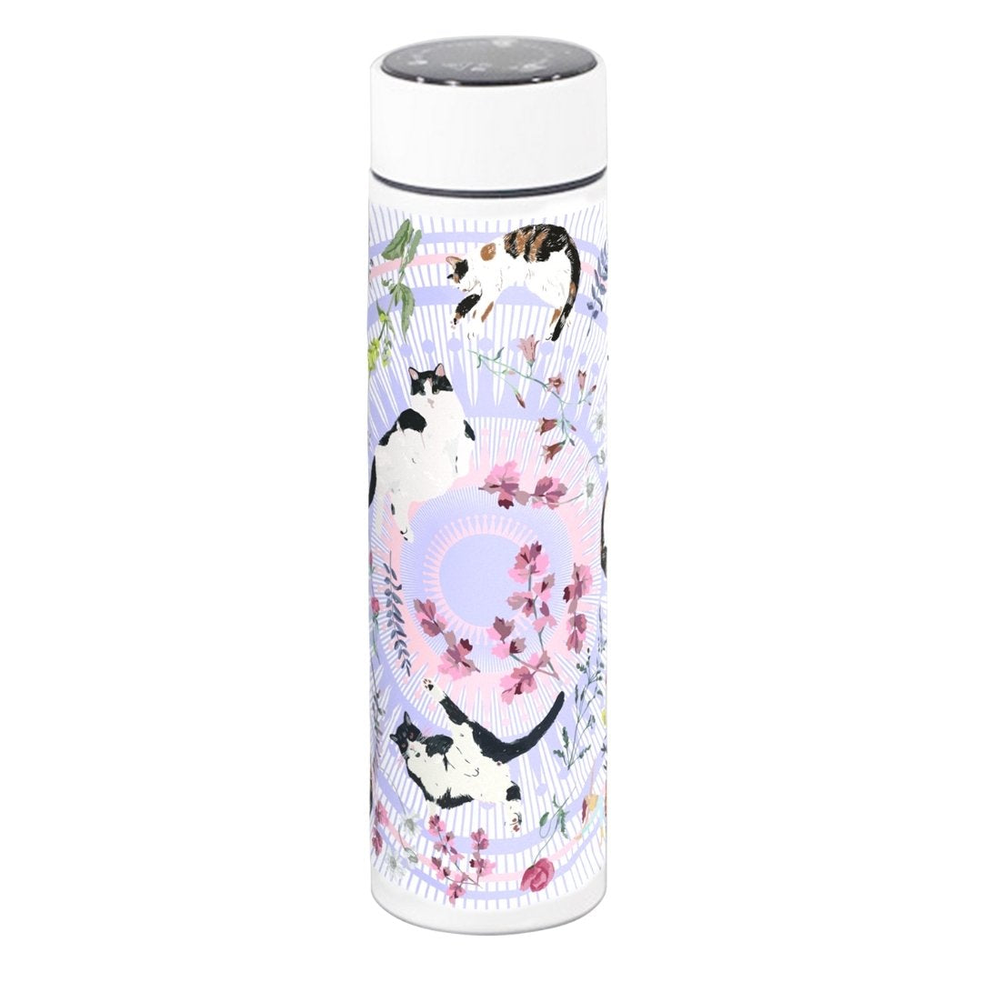Yogis Cat and Flower Cat Crown Vacuum Bottle (500ml) – JARDIN DES