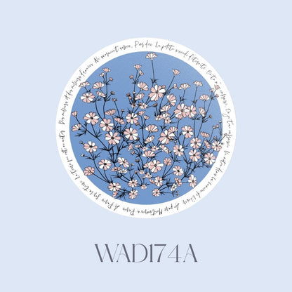 Wild Blue Yonder De Cerisier Ceramic Coaster