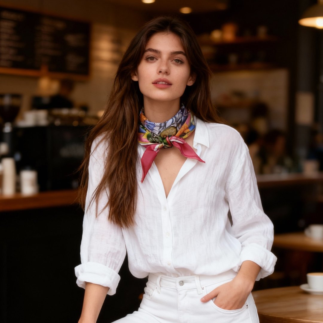 Wonderful Adventure Dream Pink Tuo Watch Diamond Silky Scarf