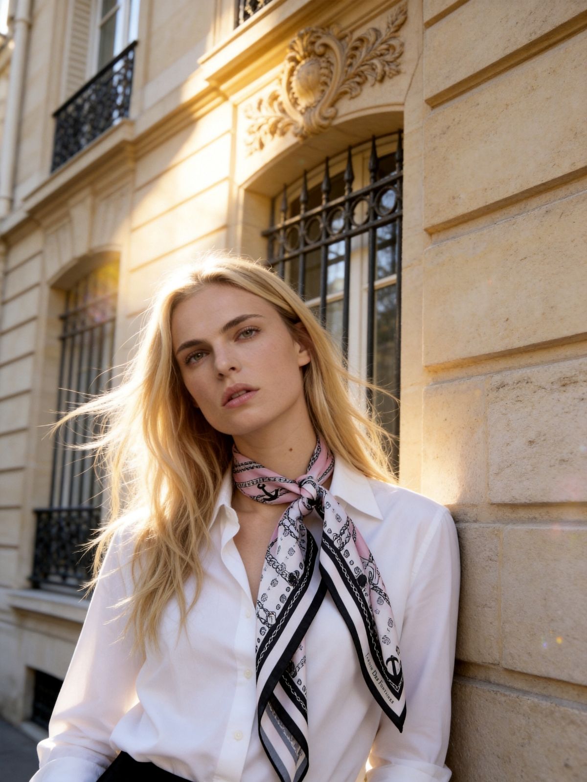 Classy and Fabulous Misty Pink Silky Scarf (90cm)