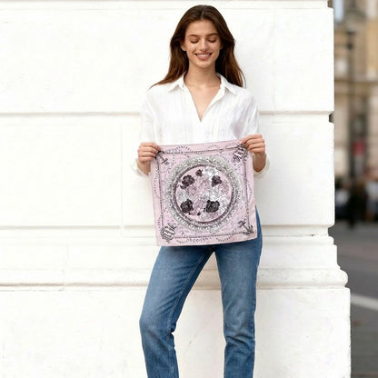 Classy and Fabulous Floral Sensation Silky Scarf (45cm)