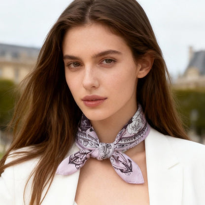 Classy and Fabulous Floral Sensation Silky Scarf (45cm)