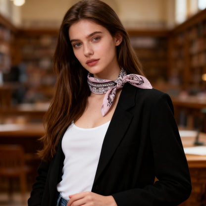 Classy and Fabulous Floral Sensation Silky Scarf (45cm)