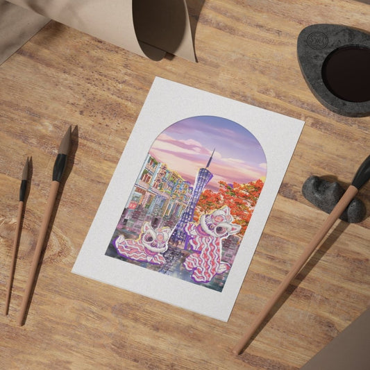 JDF X Guangzhou Bookstore Lion Dance Wall Art