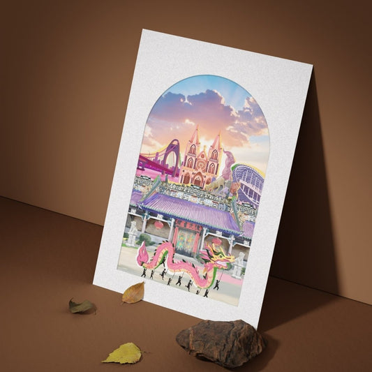 JDF X Guangzhou Bookstore Dragon Dance Wall Art