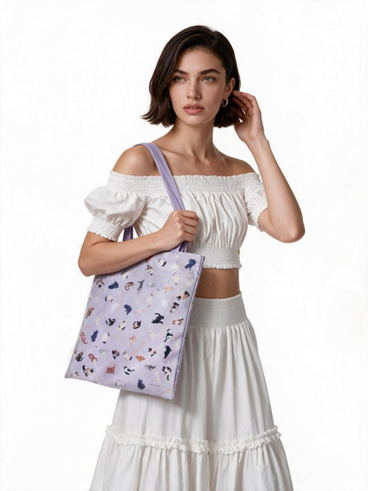 Meow Cuddle Tote Bag