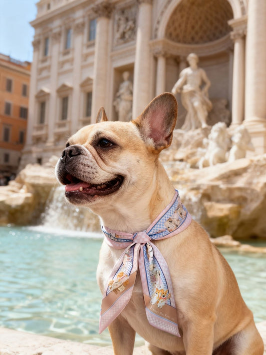 Pet Scarf  | Oh My Dog Piazza Doggie Sustainable Twilly Scarf - GRS Eco Scarf