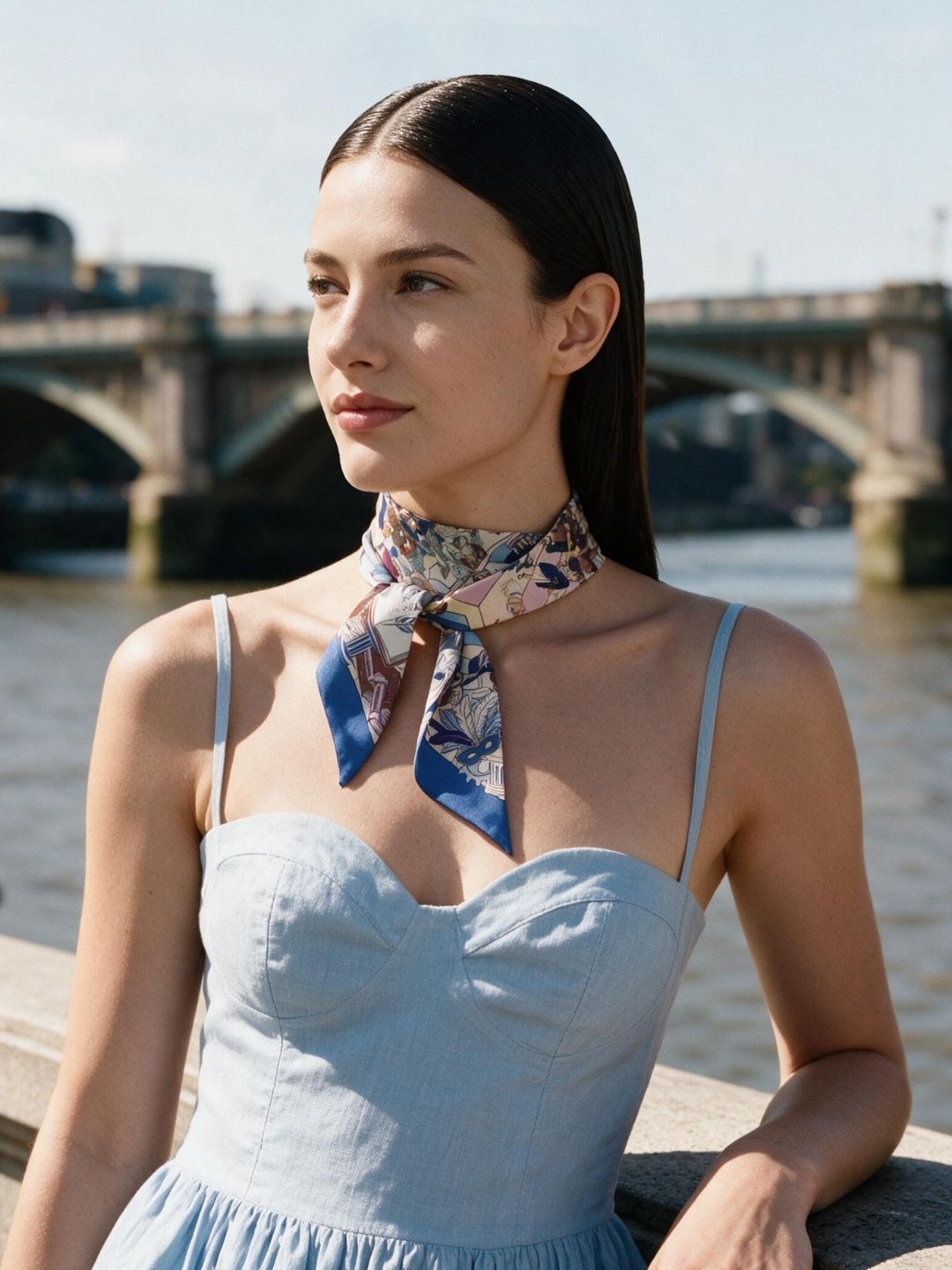 The Fourth View Sustainable Twilly  Scarf (105cm)