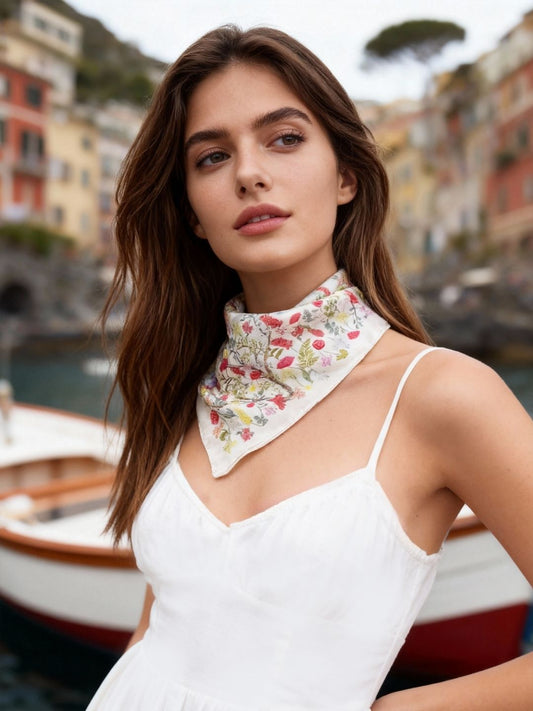 Venus Garden of Love Heart Silky Scarf (60cm)