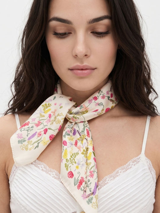Venus Garden of Love Heart Silky Scarf (60cm)
