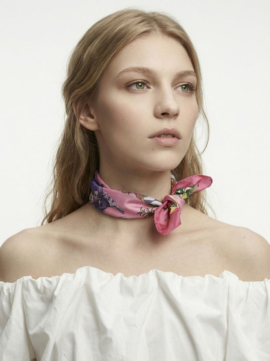 Wonderful Adventure Dream Pink Tuo Watch Silky Scarf (45cm)