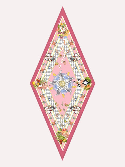 Wonderful Adventure Dream Pink Tuo Watch Diamond Silky Scarf