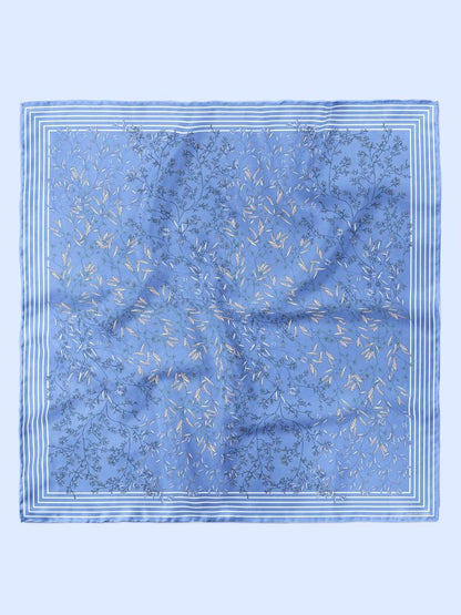 Wild Blue Yonder Sanvitalia Silky Scarf (90cm)