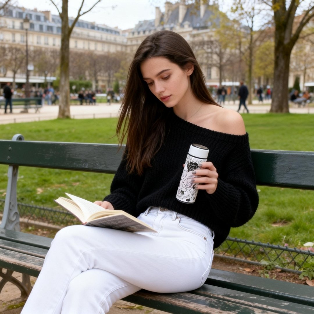 Classy and Fabulous Peony Vacuum Bottle (360ml)